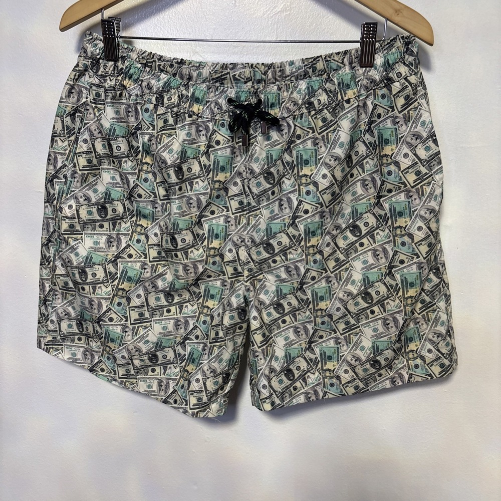 NWT Luchiano‎ Visconti Swim Swimming Trunks XL Money New